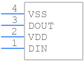 WS2812B-4020 - Worldsemi - PCB symbol