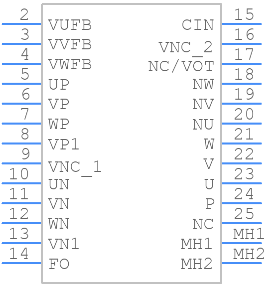 PSS05S92F6-AG - Mitsubishi - PCB symbol
