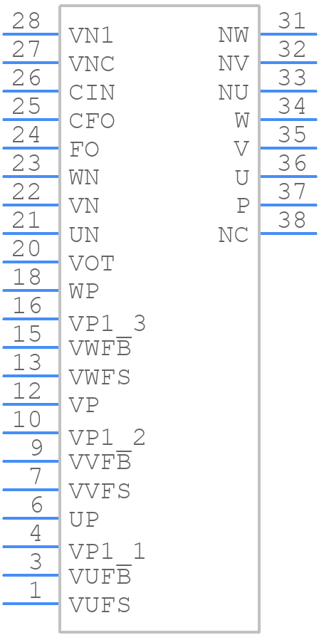 PSS50S71F6 - Mitsubishi - PCB symbol