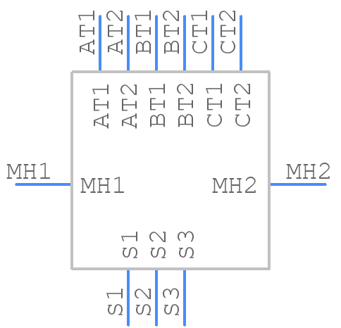 PJRAS3X2S01X - Switchcraft - PCB symbol