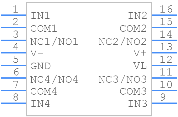 DG9425EDQ-T1-GE3 - Vishay - PCB symbol