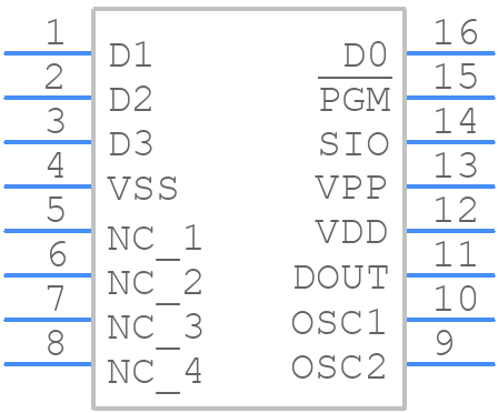 HT6P20D - Holtek - PCB symbol