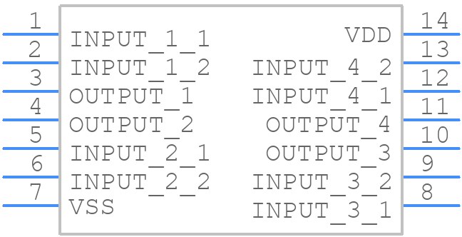 CD4011BCN - onsemi - PCB symbol