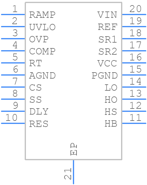 LM5035MHX/NOPB - Texas Instruments - PCB symbol