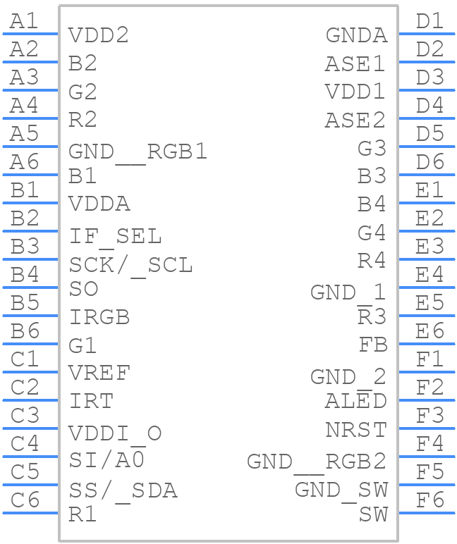 LP55281RLX/NOPB - Texas Instruments - PCB symbol