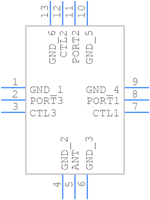 XM0825SF-TL1301 - Murata Electronics - PCB symbol