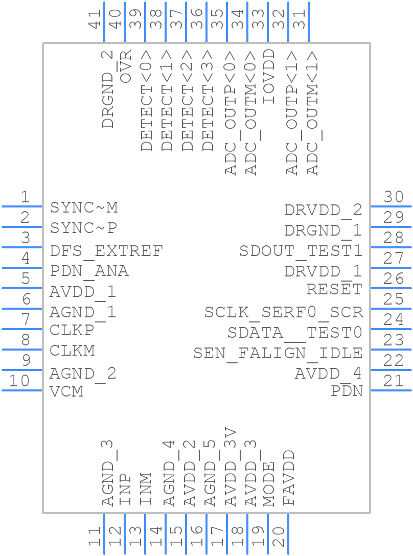 ADS61JB23IRHAR - Texas Instruments - PCB symbol
