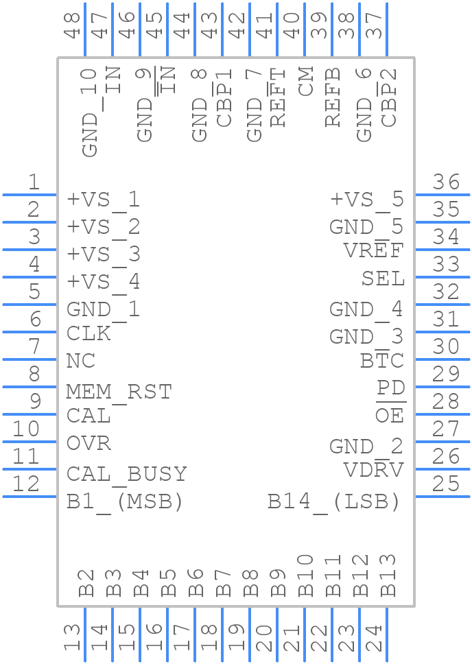 ADS850Y/2K - Texas Instruments - PCB symbol