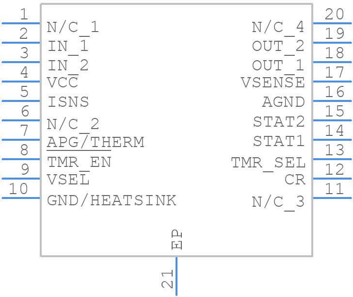 BQ24008PWPR - Texas Instruments - PCB symbol