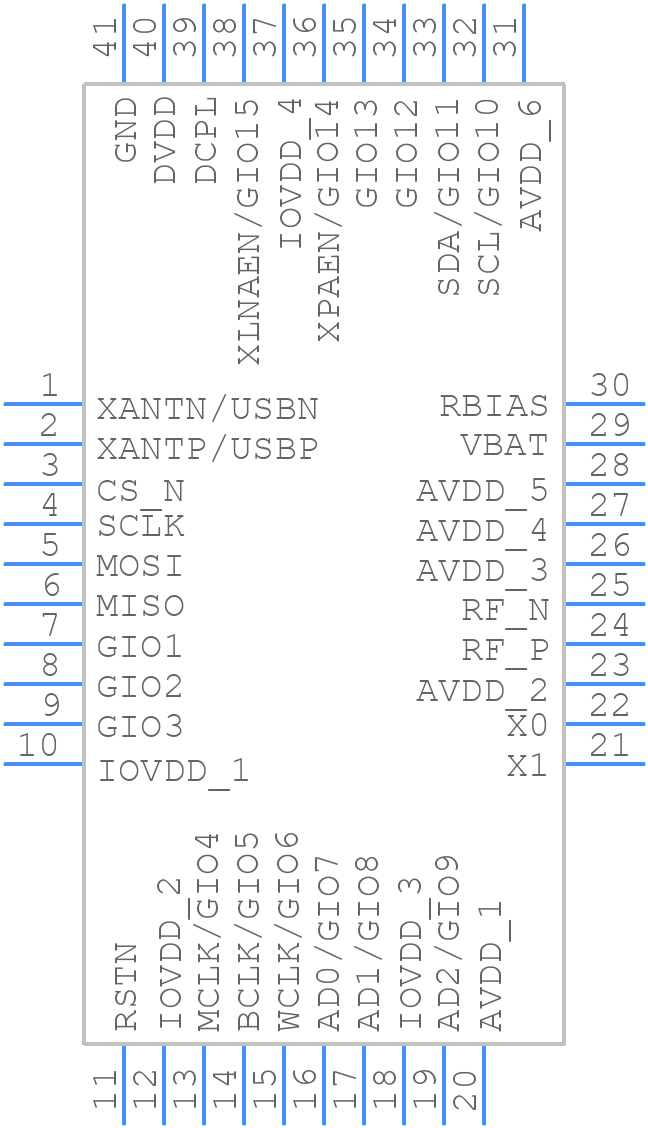 CC8521SRHAR - Texas Instruments - PCB symbol