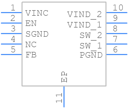 LM2833ZMYX/NOPB - Texas Instruments - PCB symbol