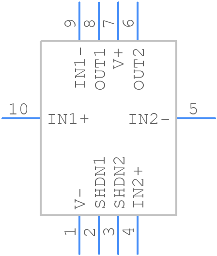 OPA2991SIRUGR - Texas Instruments - PCB symbol