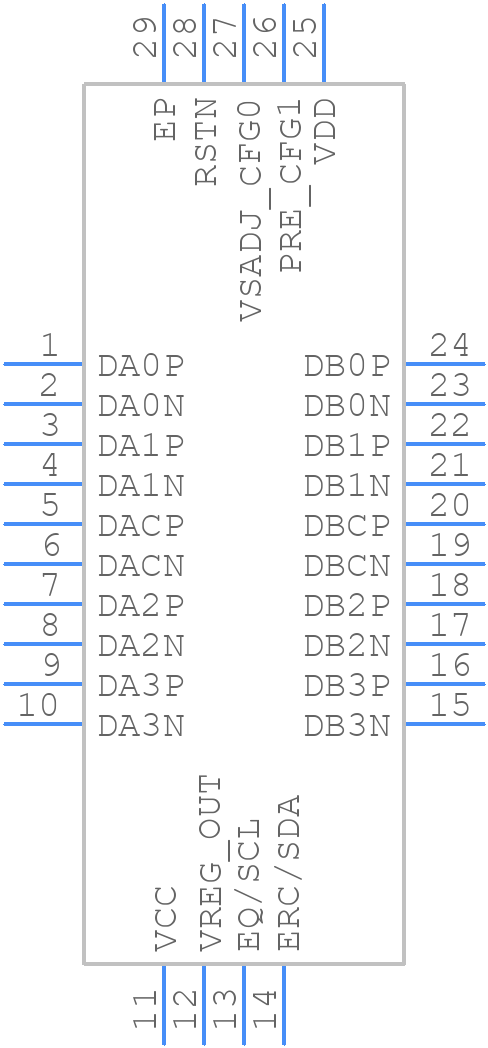 PSN65DPHY440SSRHRR - Texas Instruments - PCB symbol