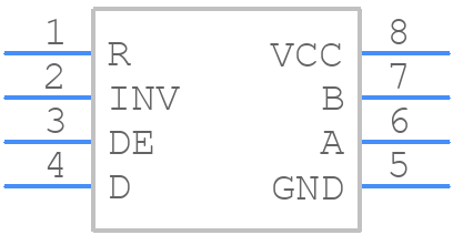 SN65HVD1794P - Texas Instruments - PCB symbol