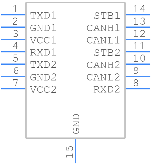 TCAN1046ADMTRQ1 - Texas Instruments - PCB symbol