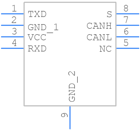 TCAN1051HGDRBR - Texas Instruments - PCB symbol