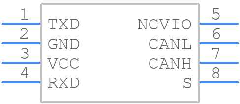 TCAN1057AVDDFRQ1 - Texas Instruments - PCB symbol
