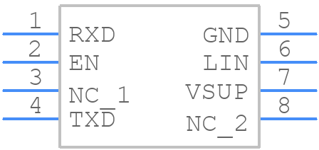 TLIN1039DDFRQ1 - Texas Instruments - PCB symbol