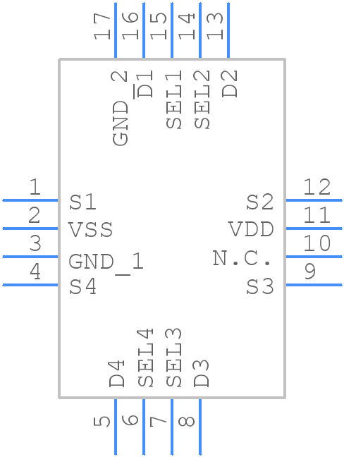 TMUX7212RUMR - Texas Instruments - PCB symbol