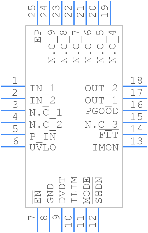 TPS16530RGER - Texas Instruments - PCB symbol