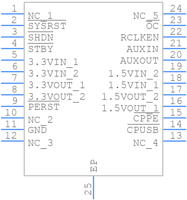 TPS2231PWPR - Texas Instruments - PCB symbol