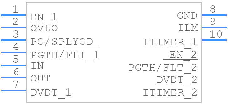 TPS259461ARPWR - Texas Instruments - PCB symbol