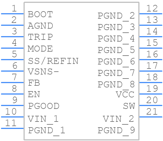 TPS548A28RWWR - Texas Instruments - PCB symbol