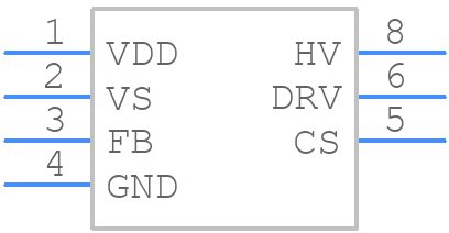 UCC28740QDRQ1 - Texas Instruments - PCB symbol