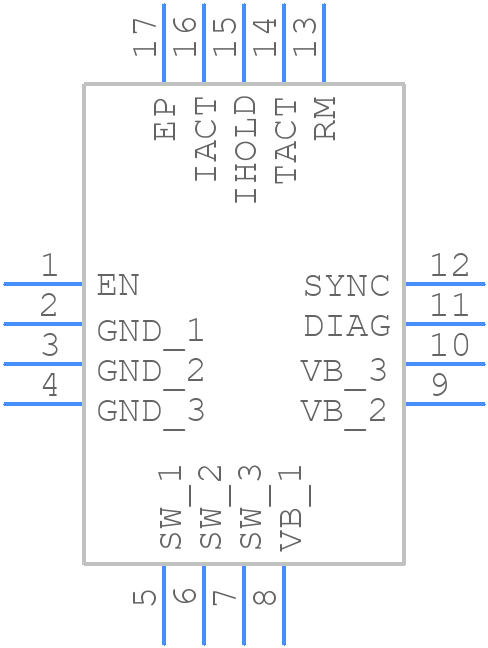 IC-GEQFN164X4 - ic-haus - PCB symbol