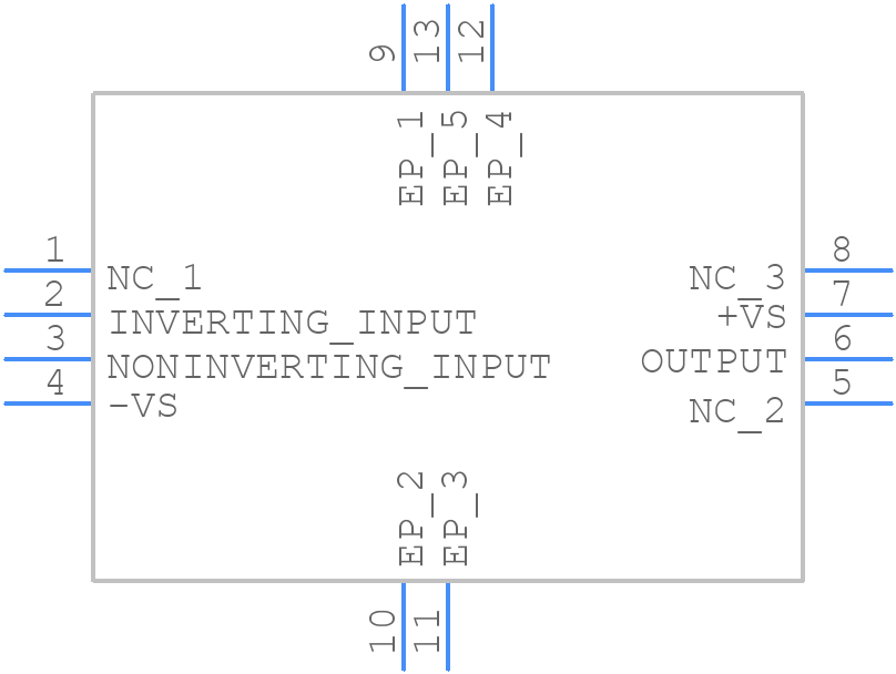 OPA659IDRBT - Texas Instruments - PCB symbol