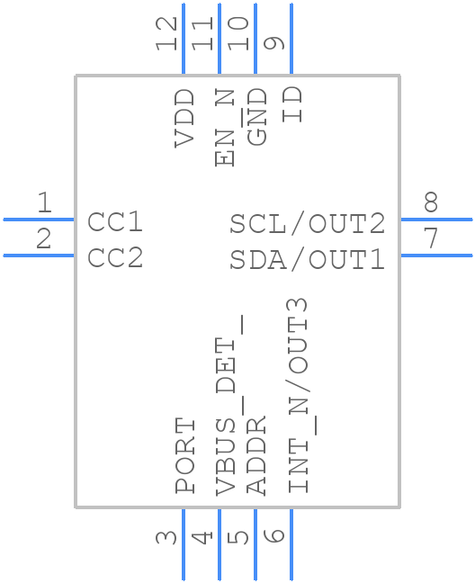 TUSB320RWBR - Texas Instruments - PCB symbol