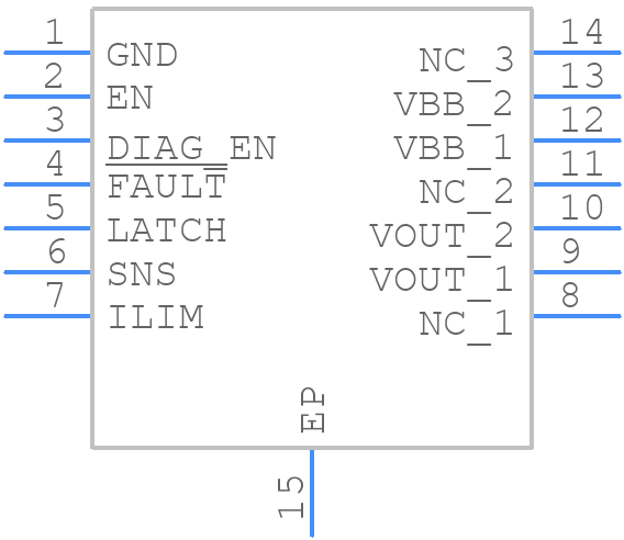 TPS1HC100B-Q1 - Texas Instruments - PCB symbol