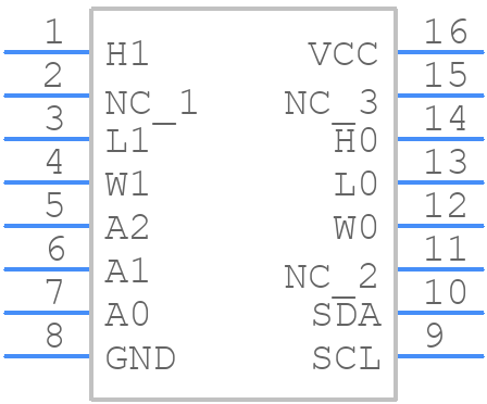 DS18030-100+ - Analog Devices - PCB symbol