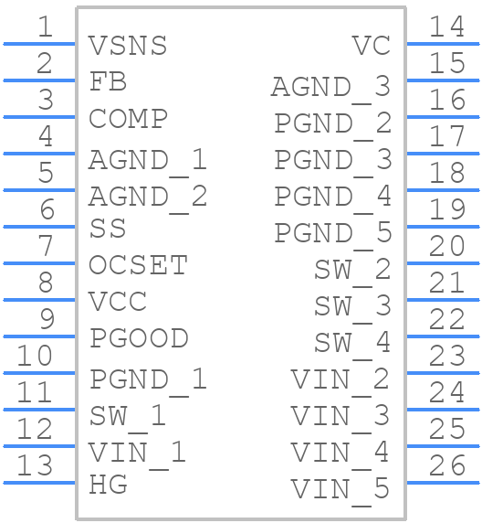 IR3820MTRPBF - Infineon - PCB symbol