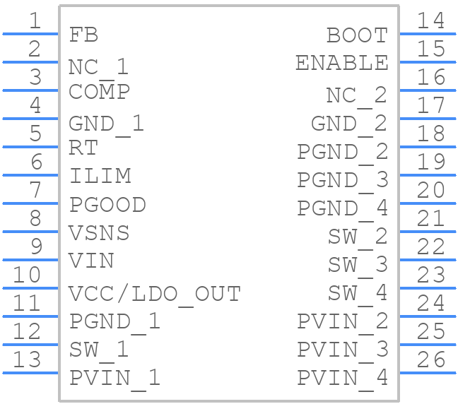 IR3820AMTRPBF - Infineon - PCB symbol