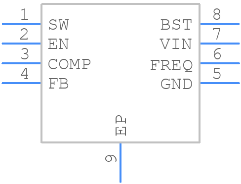 MP1584EN - Monolithic Power Systems (MPS) - PCB symbol