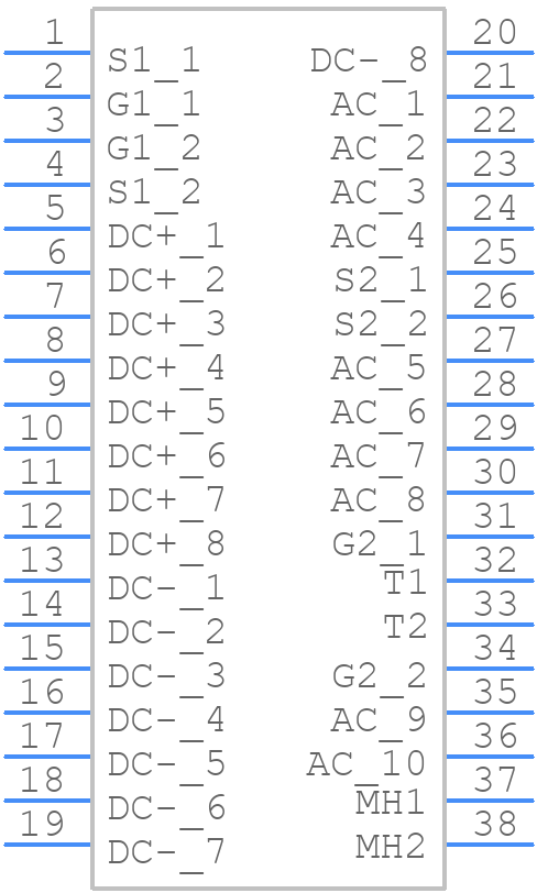 CAB006M12GM3 - Wolfspeed - PCB symbol