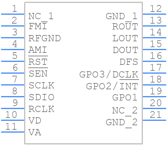 SI4730-D62-GMR - Skyworks - PCB symbol