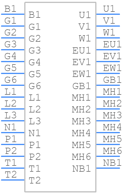 FP10R12W1T7BOMA1 - Infineon - PCB symbol