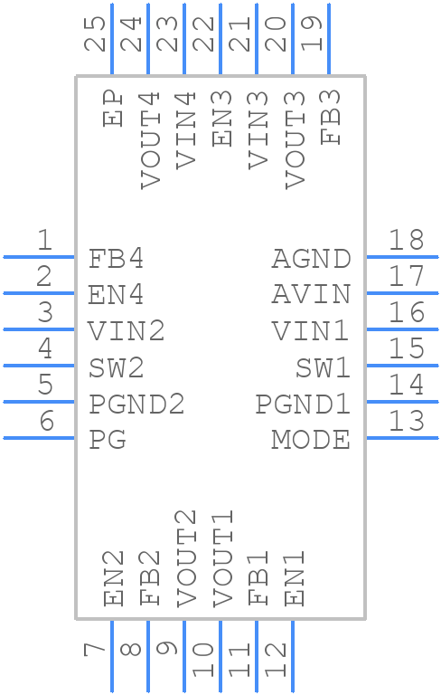 ADP5134ACPZ-R7 - Analog Devices - PCB symbol