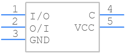 74H1G66STR - STMicroelectronics - PCB symbol