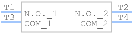 USLPT2819DT2TR - TE Connectivity - PCB symbol