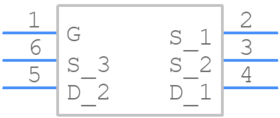 SI8497DB-T2-E1 - Vishay - PCB symbol