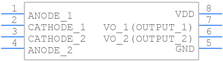TLP2210(D4-TP4,E - Toshiba - PCB symbol