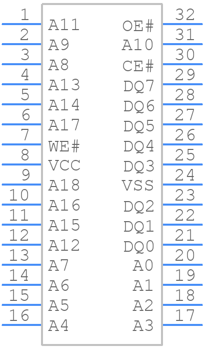 AM29LV040B-90JEB - AMD - PCB symbol