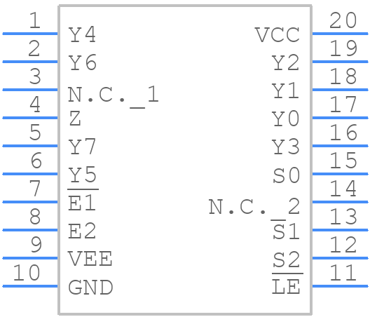 74HC4351D,653 - Nexperia - PCB symbol