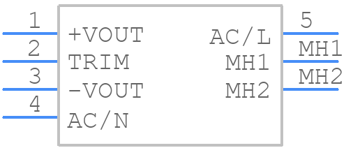 CBM70S480 - Cincon - PCB symbol
