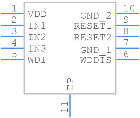 MAX20478BATBA/VY+T - Analog Devices - PCB symbol