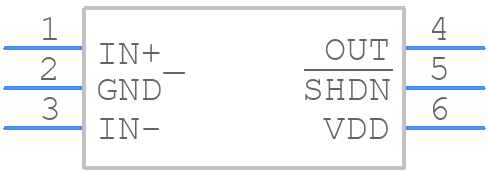 MAX40110AYT+T - Analog Devices - PCB symbol