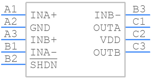 MAX40024ANL+ - Analog Devices - PCB symbol